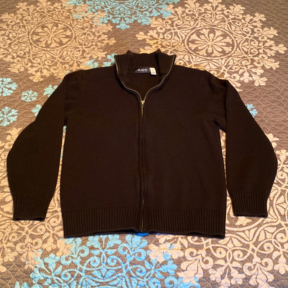 Boys Zip Up Sweater